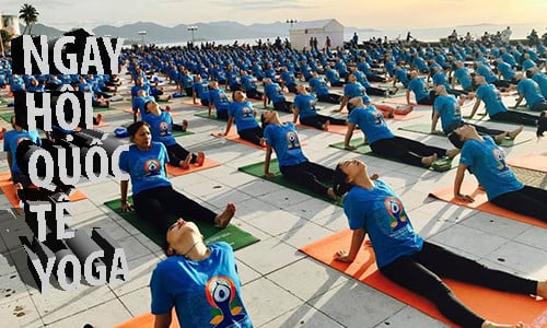 8.000 người tham gia đồng diễn trong Chuỗi sự kiện Ngày Quốc tế Yoga Lần thứ 4 tại Việt Nam năm 2018