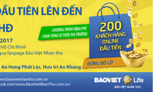 Lần đầu tiên Bảo Việt Nhân thọ triển khai chương trình ưu đãi cho các khách hàng trên Facebook