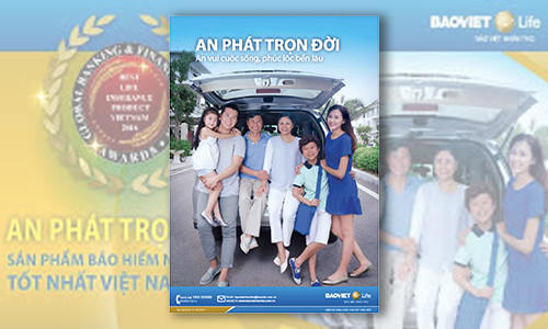 "An Phát Trọn Đời" nhận giải thưởng Sản phẩm bảo hiểm nhân thọ tốt nhất Việt Nam