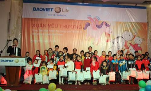 Bảo Việt Nhân thọ mang Xuân yêu thương tới trẻ em nghèo trên toàn quốc