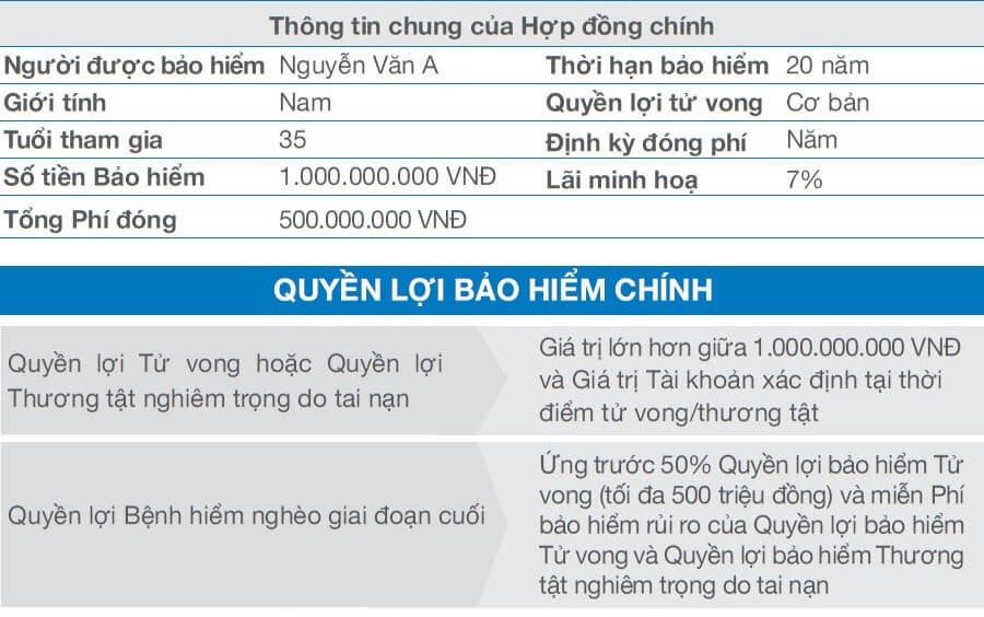 minh họa hợp đồng bảo hiểm