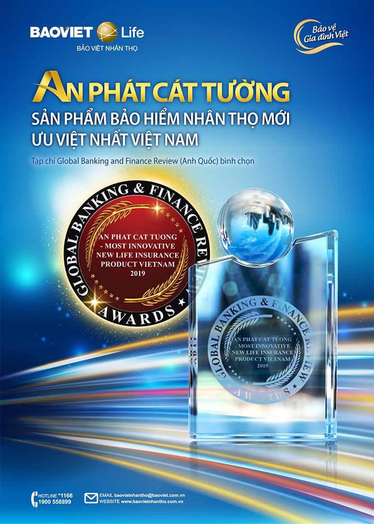 An Phát Cát Tường nhận chứng nhận “Bảo hiểm nhân thọ mới ưu việt nhất Việt Nam năm 2019”