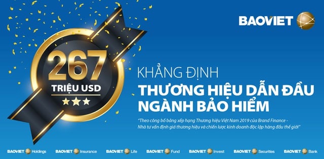 Thương hiệu Bảo Việt được định giá 267 triệu USD