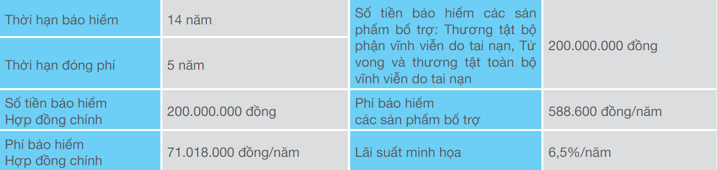 <strong>PHƯƠNG ÁN 2: BỐI CẢNH MINH HỌA</strong> 