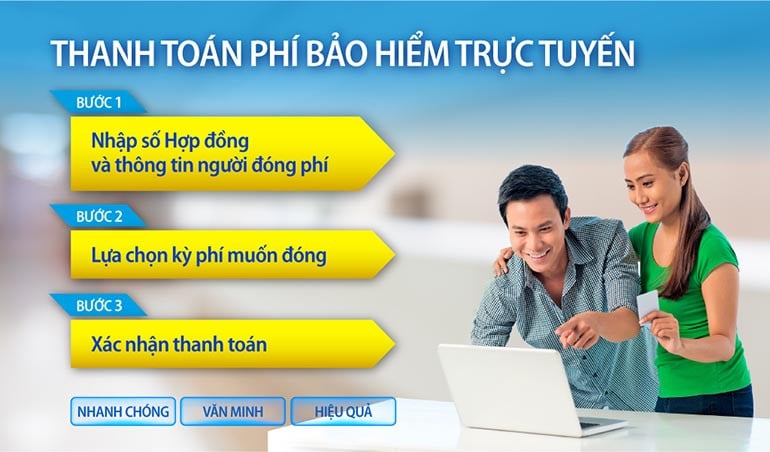 Thanh toán phí bảo hiểm trực tiếp qua MyBVLife