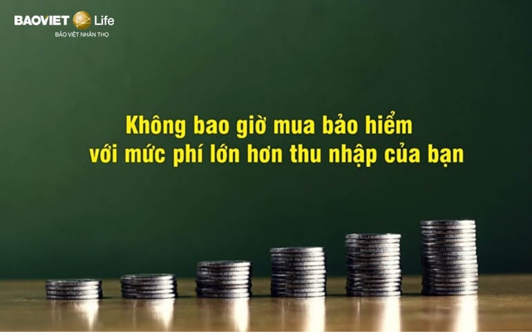 mức phí phù hợp tham gia bảo hiểm nhân thọ