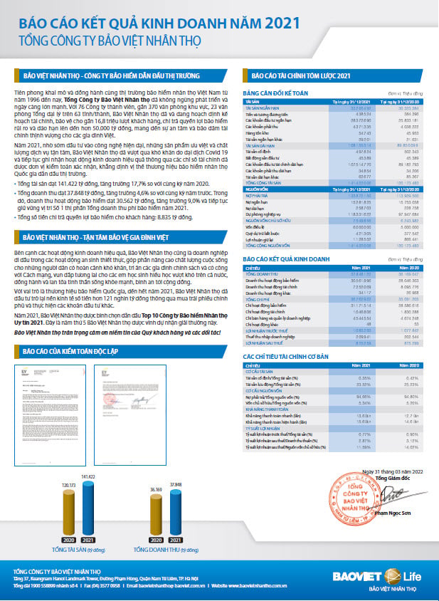 Báo cáo  Tài chính  2021