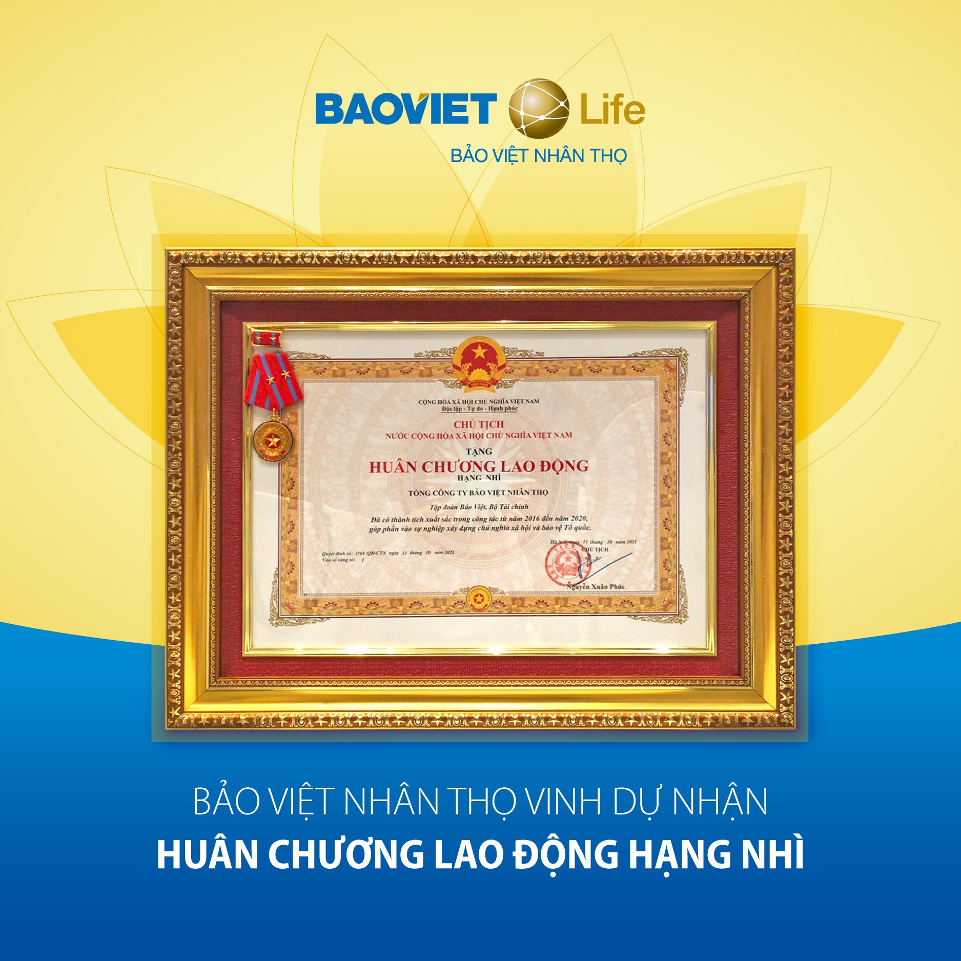 Huân chương lao động Hạng Nhì