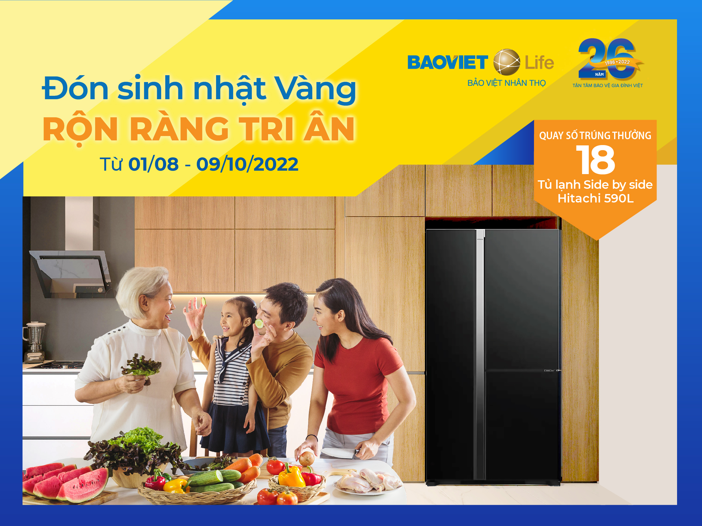 Chương trình khuyến mại "Đón sinh nhật vàng - Rộn ràng tri ân"