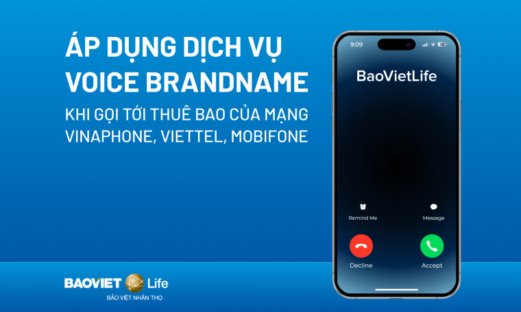 Áp dụng dịch vụ voice brandname khi gọi tới thuê bao của mạng vinaphone, viettel, mobifone