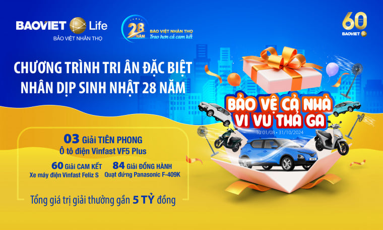Chương trình khuyến mại “Bảo vệ cả nhà, vi vu thả ga”