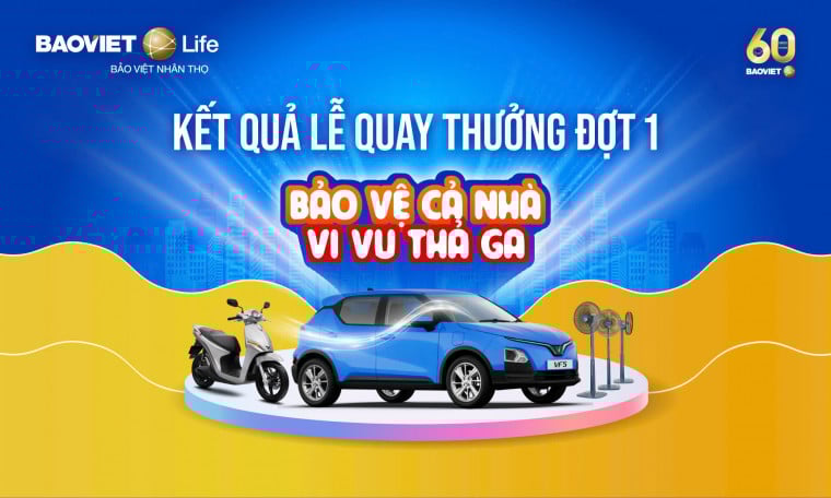 Kết quả quay thưởng Đợt 1 chương trình "Bảo vệ cả nhà - Vi vu thả ga"