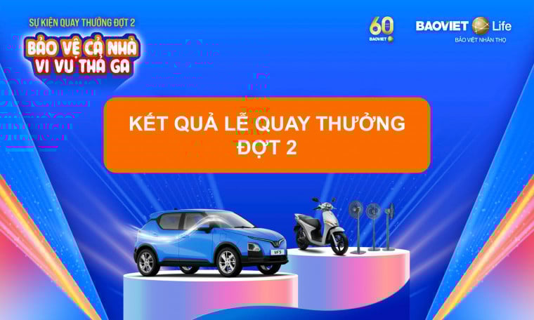 Kết quả quay thưởng Đợt 2 chương trình "Bảo vệ cả nhà - Vi vu thả ga"