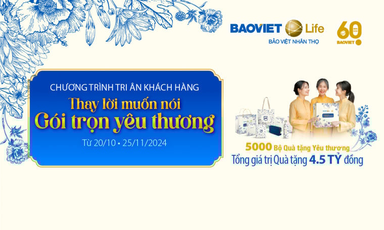 Chương trình khuyến mại "Thay lời muốn nói - Gói trọn yêu thương"