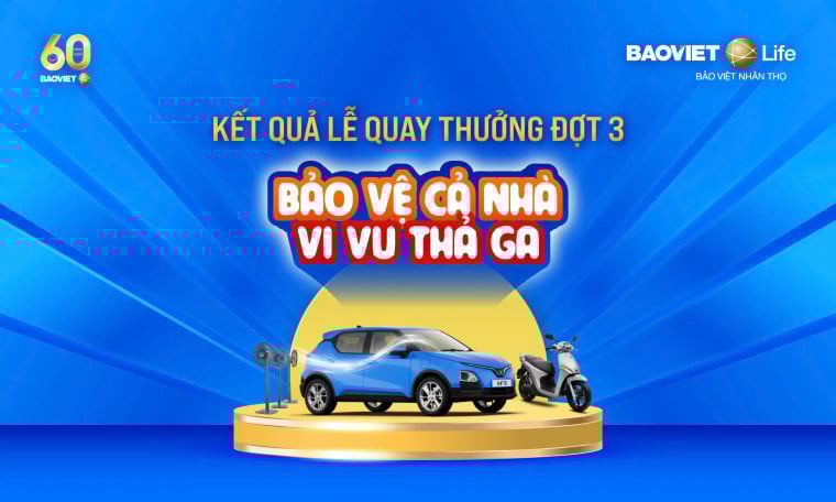 Kết quả quay thưởng Đợt 3 chương trình "Bảo vệ cả nhà - Vi vu thả ga"