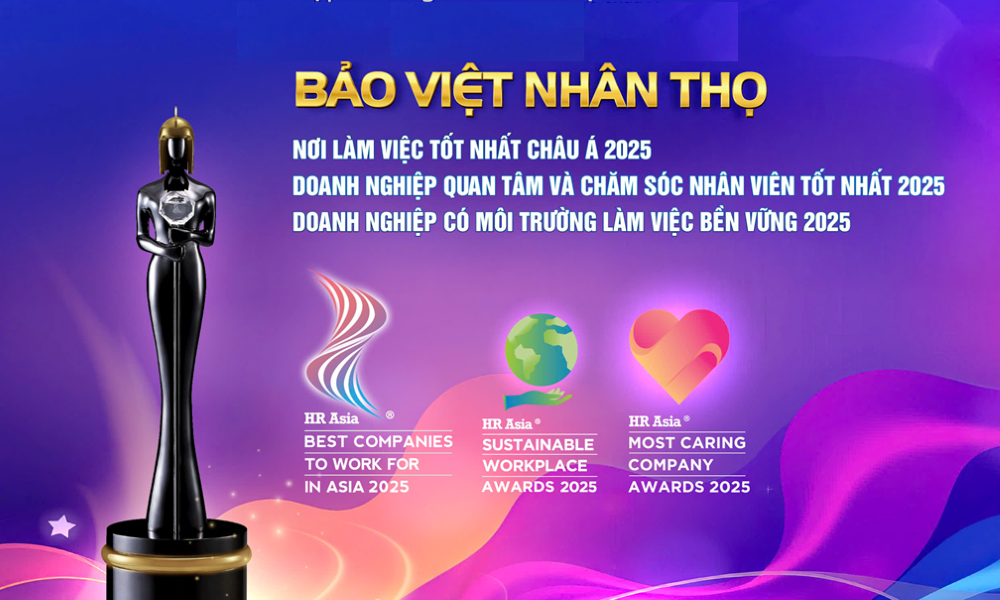 Bảo Việt Nhân thọ vinh dự nhận giải thưởng "Nơi làm việc tốt nhất Châu Á" năm 2025