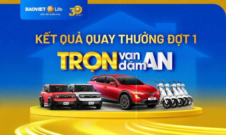 Kết quả quay thưởng Đợt 1 chương trình khuyến mại "Trọn Vạn Dặm An"